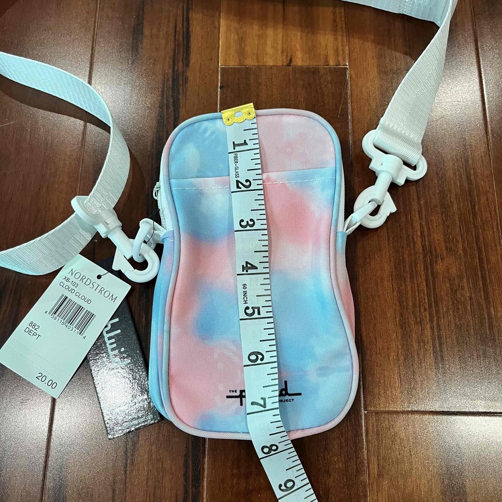 Phluid Unisex Crossbody Bag Cloud Pink Blue Tie Dye Purse New NWT Sz Small - Picture 4 of 7